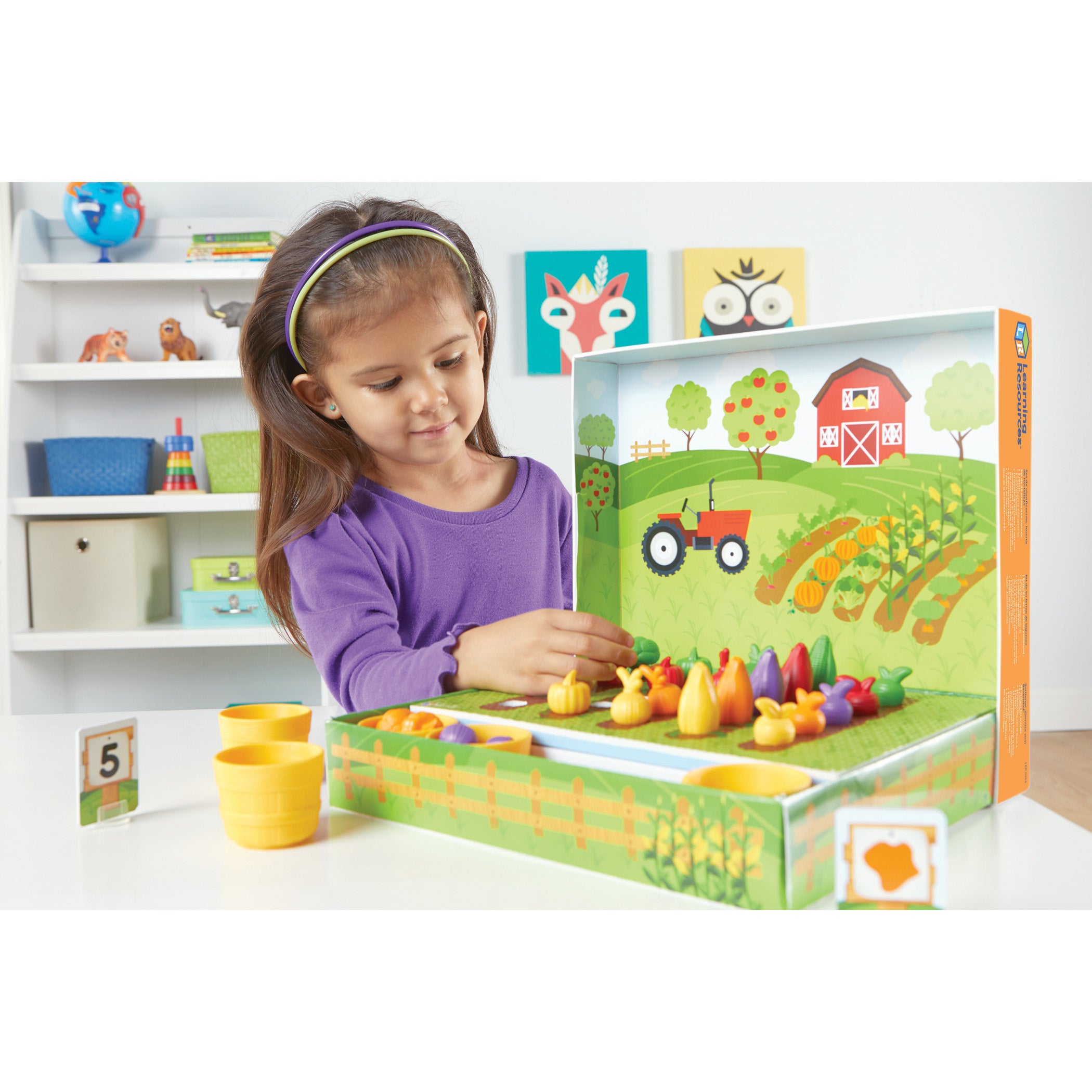 Learning Resources Veggie Farm Sorting Set - Educational Color & Counting Skills Game - Image 4