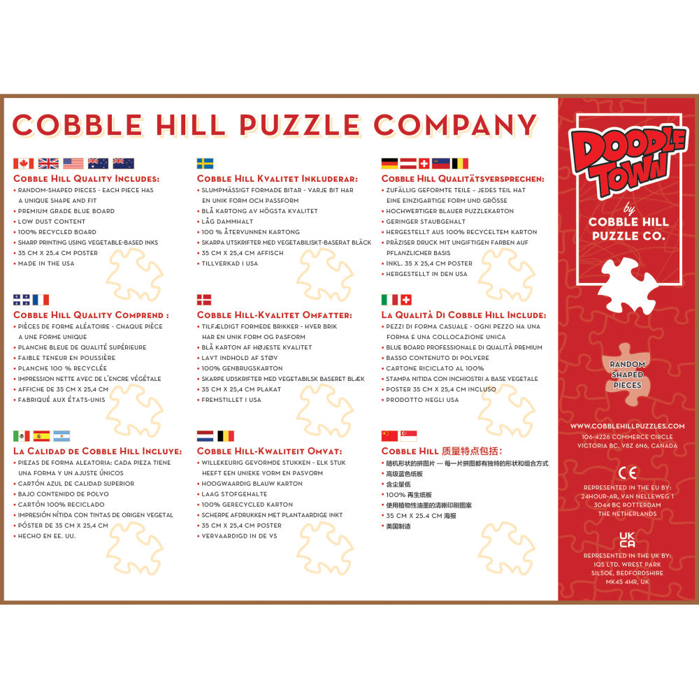 Cobble Hill DoodleTown: Thanksgiving Togetherness 1000 pc Puzzle - Image 7