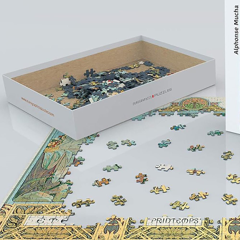 Eurographics Four Seasons by Alphonse Maria Mucha Jigsaw Puzzle - 1000 pc - Image 4