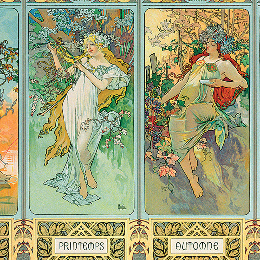 Eurographics Four Seasons by Alphonse Maria Mucha Jigsaw Puzzle - 1000 pc - Image 5
