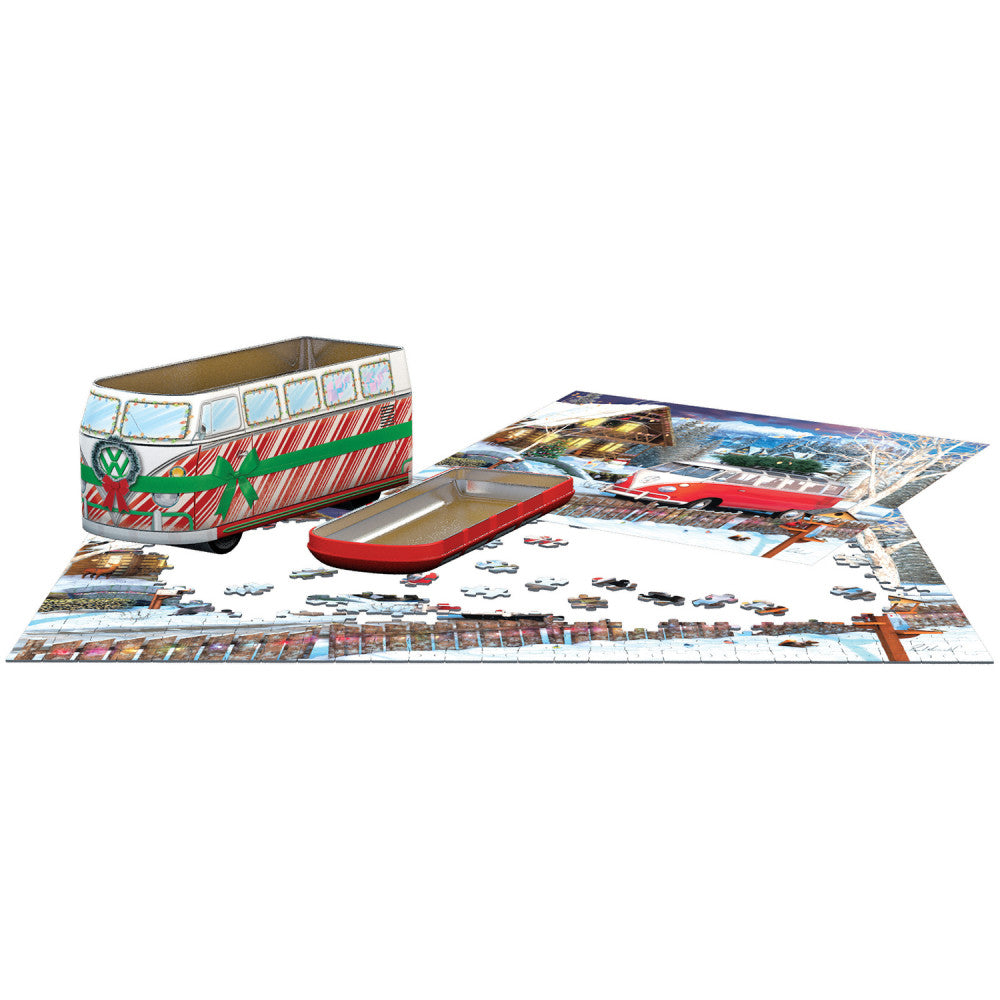 Eurographics VW Christmas Bus Tin Puzzle - 550 pc - Image 2