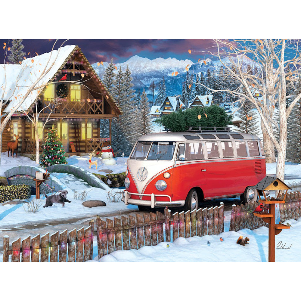 Eurographics VW Christmas Bus Tin Puzzle - 550 pc - Image 3