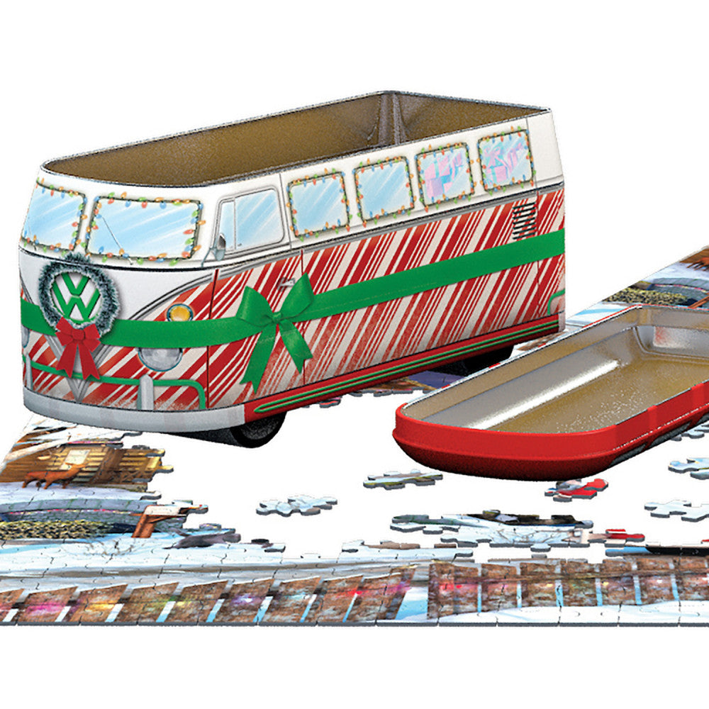 Eurographics VW Christmas Bus Tin Puzzle - 550 pc - Image 4