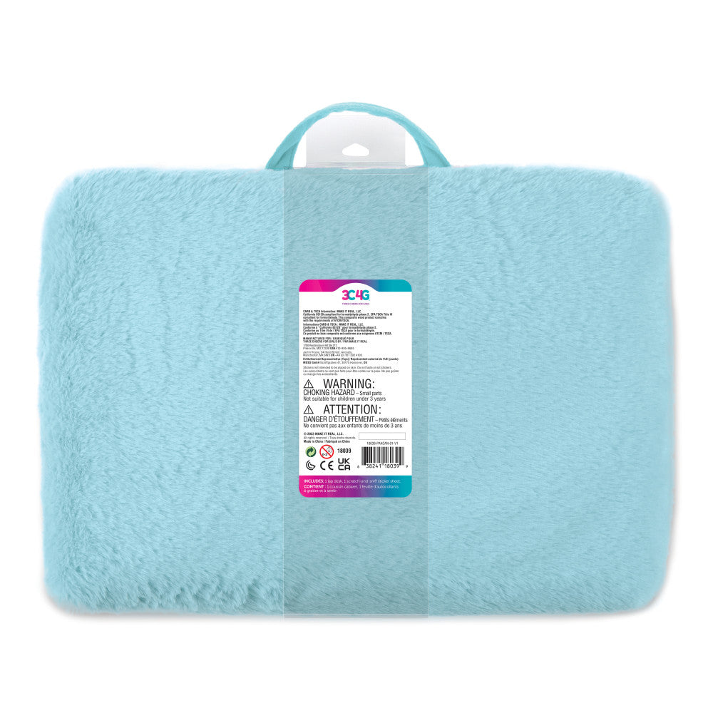 3C4G Life Is Sweet Portable Pillow Lap Desk with Sticker Set for Kids - Image 3