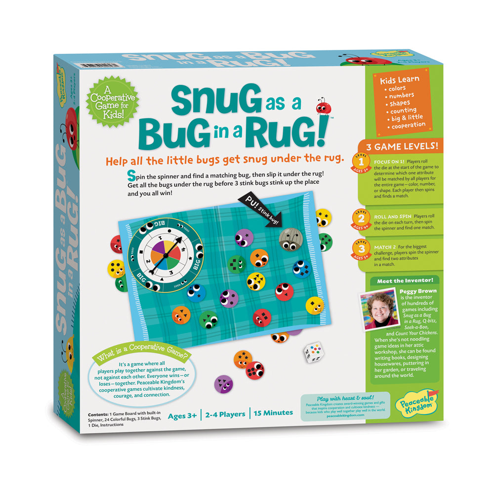 Alternative view of Snug as a Bug in a Rug Cooperative Board Game