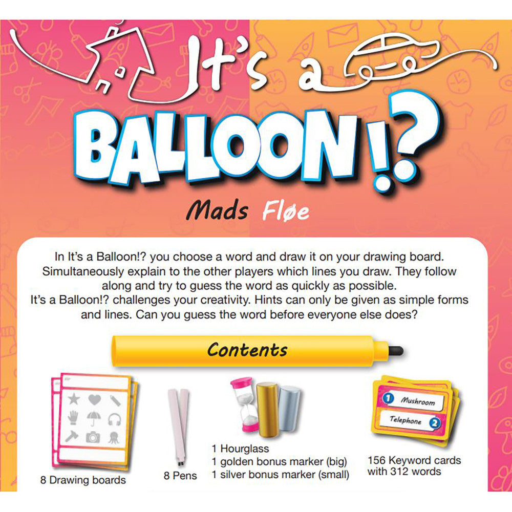 It's A Balloon Word Guessing Drawing Game by Rio Grande Games, Ages 8+ - Image 3
