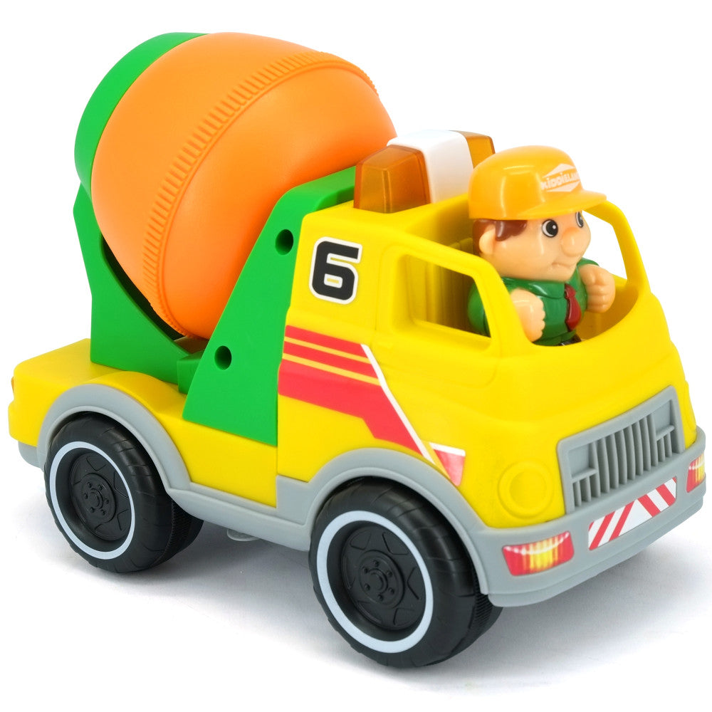 Kiddieland Lights & Sounds Motorized Cement Mixer Toy - Image 2