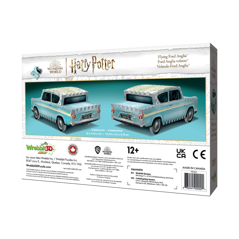 Wrebbit Harry Potter Flying Ford Anglia 3D Puzzle - 130 pc - Image 3