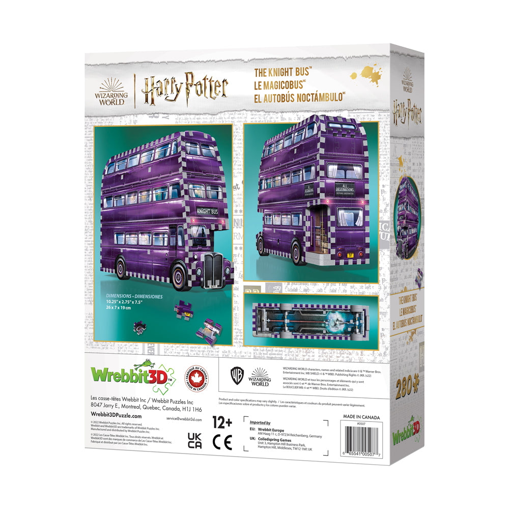 Wrebbit Harry Potter The Knight Bus 3D Puzzle - 280 pc - Image 3