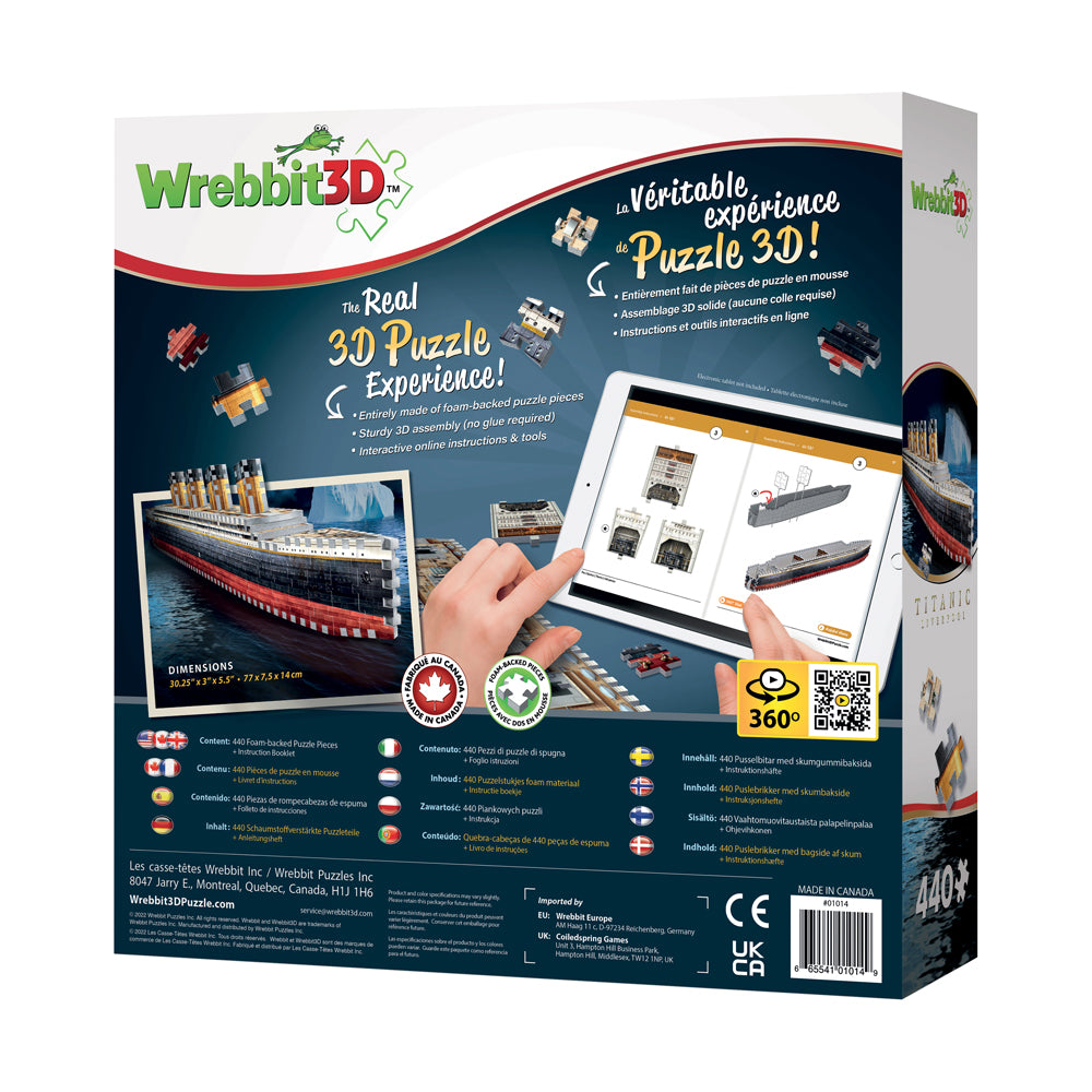 Wrebbit Titanic Historical 3D Jigsaw Puzzle - 440 pc - Image 3