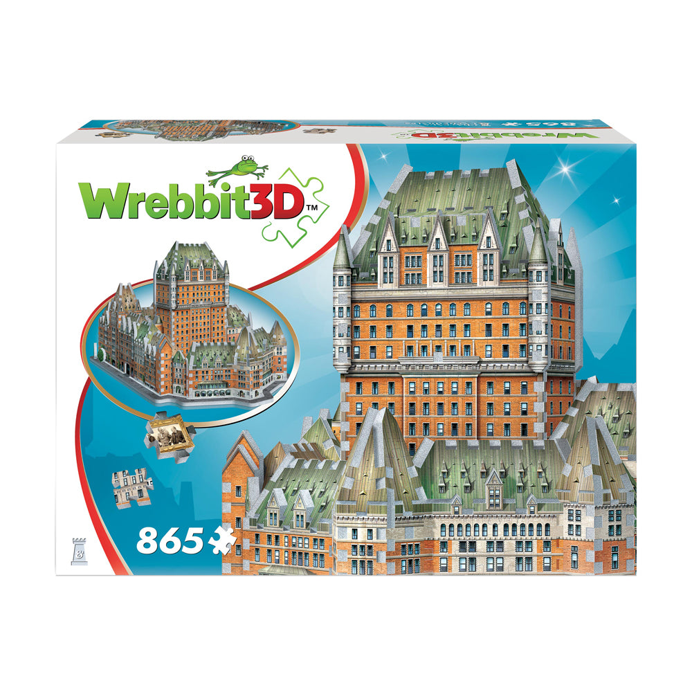 Wrebbit Castles & Cathedrals Le Chateau Frontenac 3D Puzzle - 865 pc - Image 3