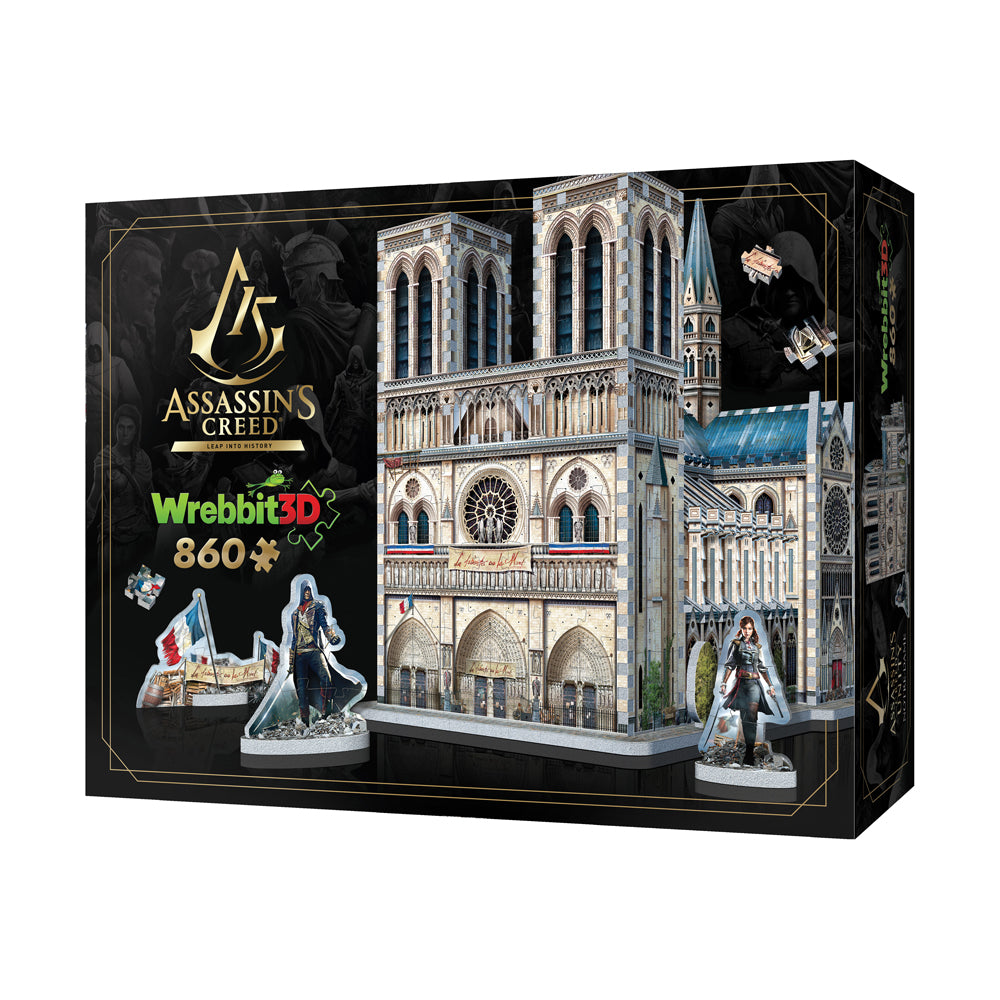 Alternative view of Wrebbit Assassin's Creed Unity Notre-Dame 3D Puzzle - 860 Piece Set