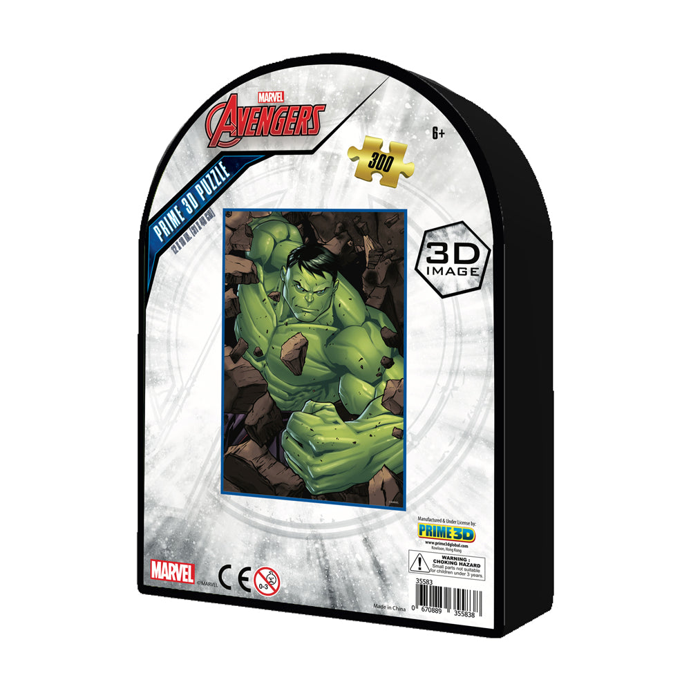 Marvel Avengers Incredible Hulk 3D Lenticular Puzzle - 300 pc - Image 3