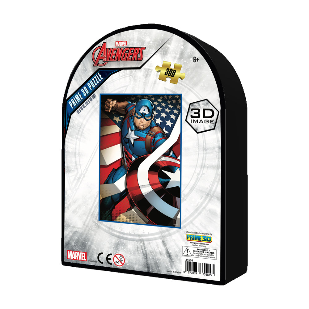 Marvel Avengers Captain America 3D Lenticular Puzzle - 300 pc - Image 3