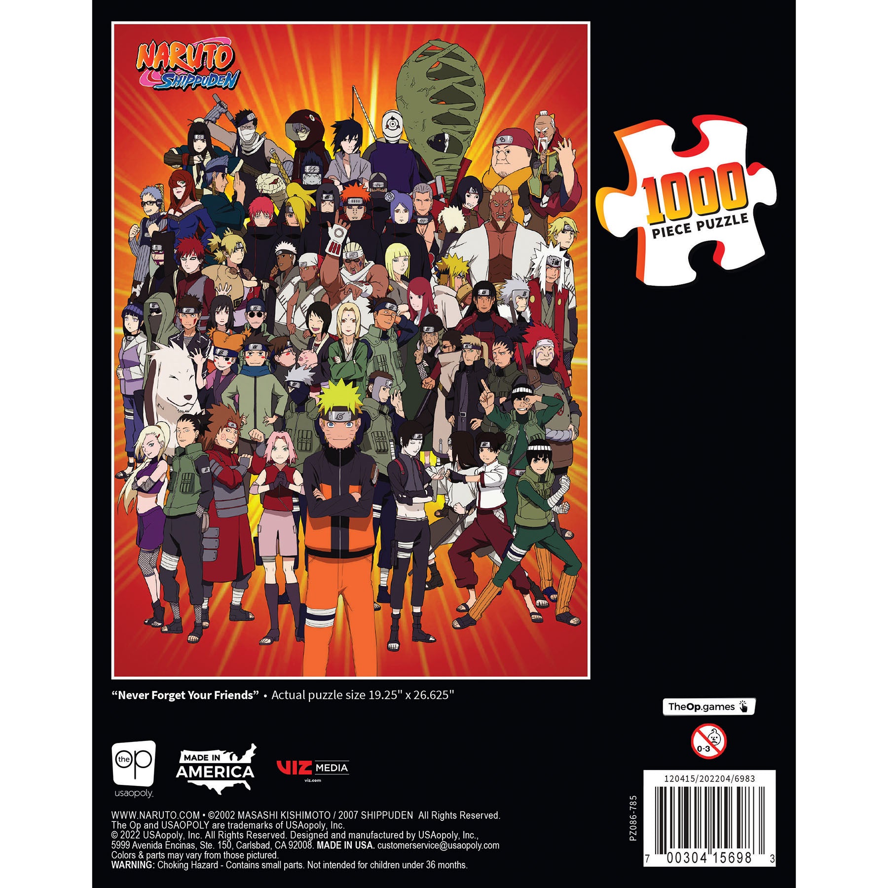 USAopoly Naruto 'Never Forget Your Friends' Jigsaw Puzzle - 1000 pc - Image 4