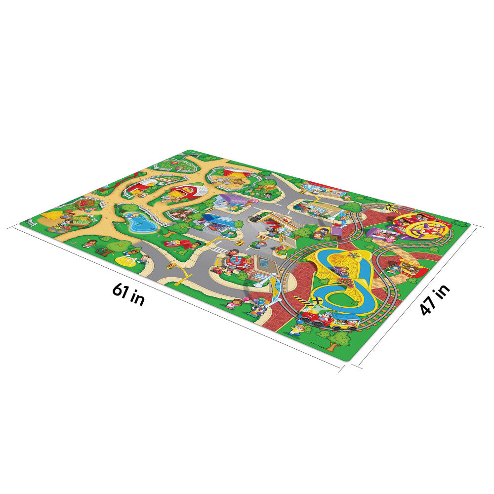 Alternative view of Fisher-Price Imaginmat Jumbo Playmat with Cocomelon Cars, 47 x 61 inches