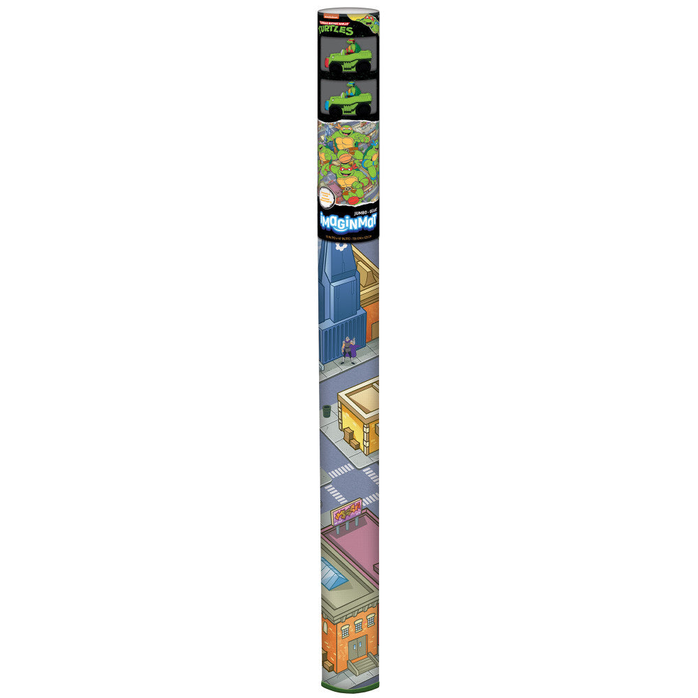Imaginmat Jumbo TMNT Floor Playmat with 2 Toy Cars, 47x61 Inches - Image 3