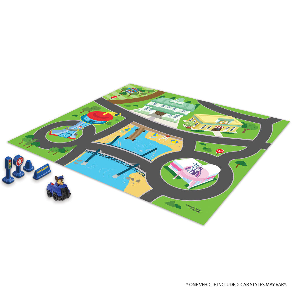 Alternative view of Paw Patrol Imaginmat Deluxe Playmat & Toy Car Set, 30.5 x 20.5 Inches