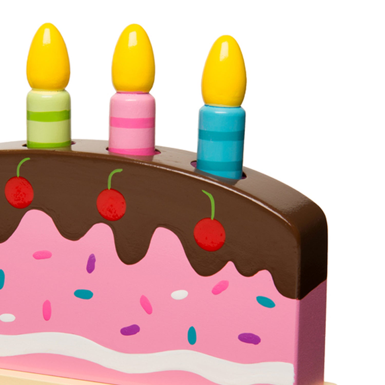 The Original Toy Company Wooden Pop Up Birthday Cake – Multicolor - Image 3
