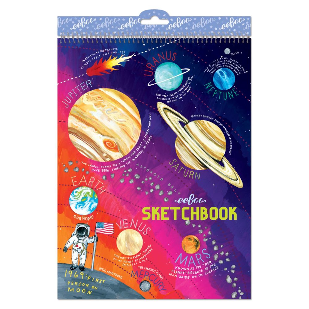 Alternative view of eeBoo Solar System Artist Sketchbook with Monika Forsberg Illustrations