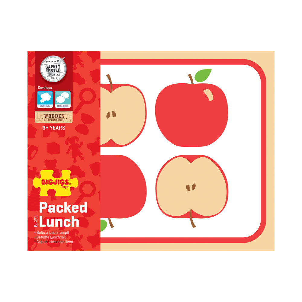 Bigjigs Toys Wooden Packed Lunch Playset