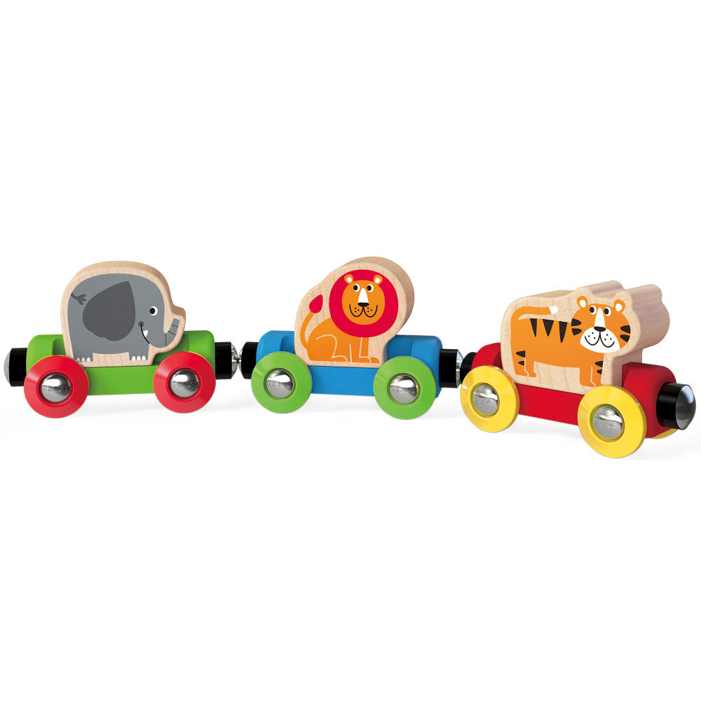 Hape Jungle Journey Train Set - Magnetic Animal Adventure - Image 3