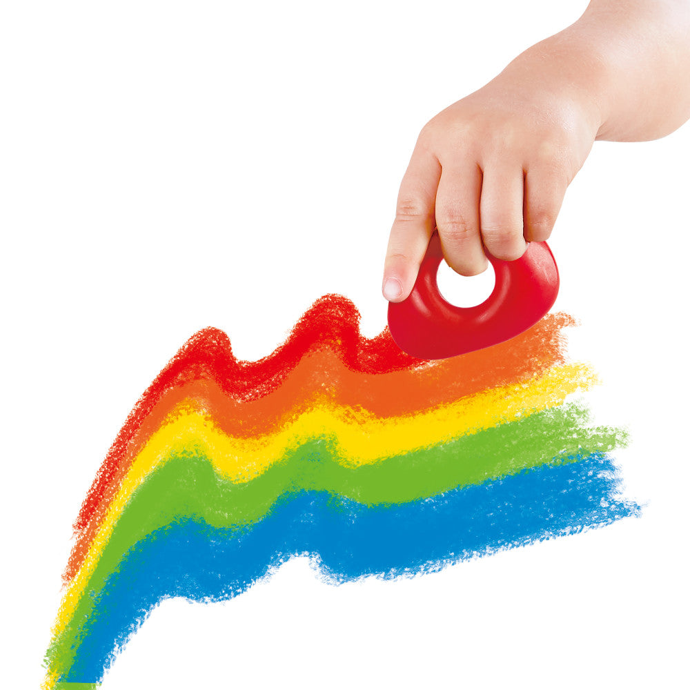 Alternative view of Hape Easy-Grip Toddler Crayons - 5pc Vibrant Colors Set