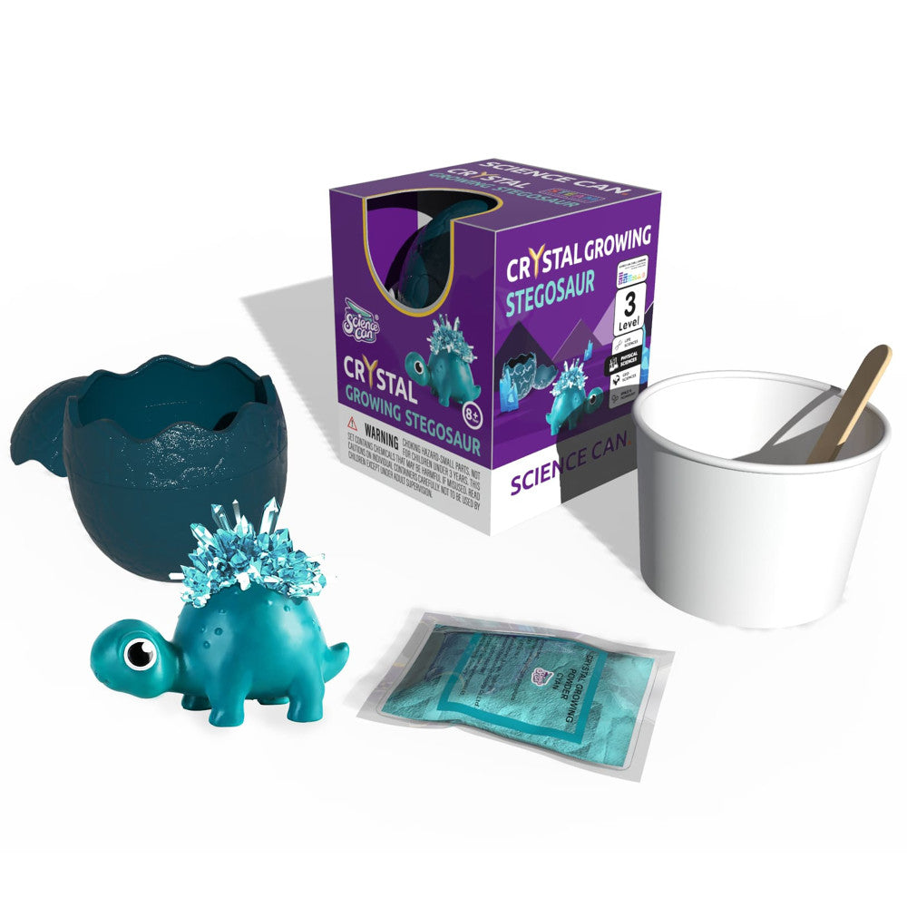 Hape Science Can Crystal Stegosaur Dinosaur Growing Kit - Image 2