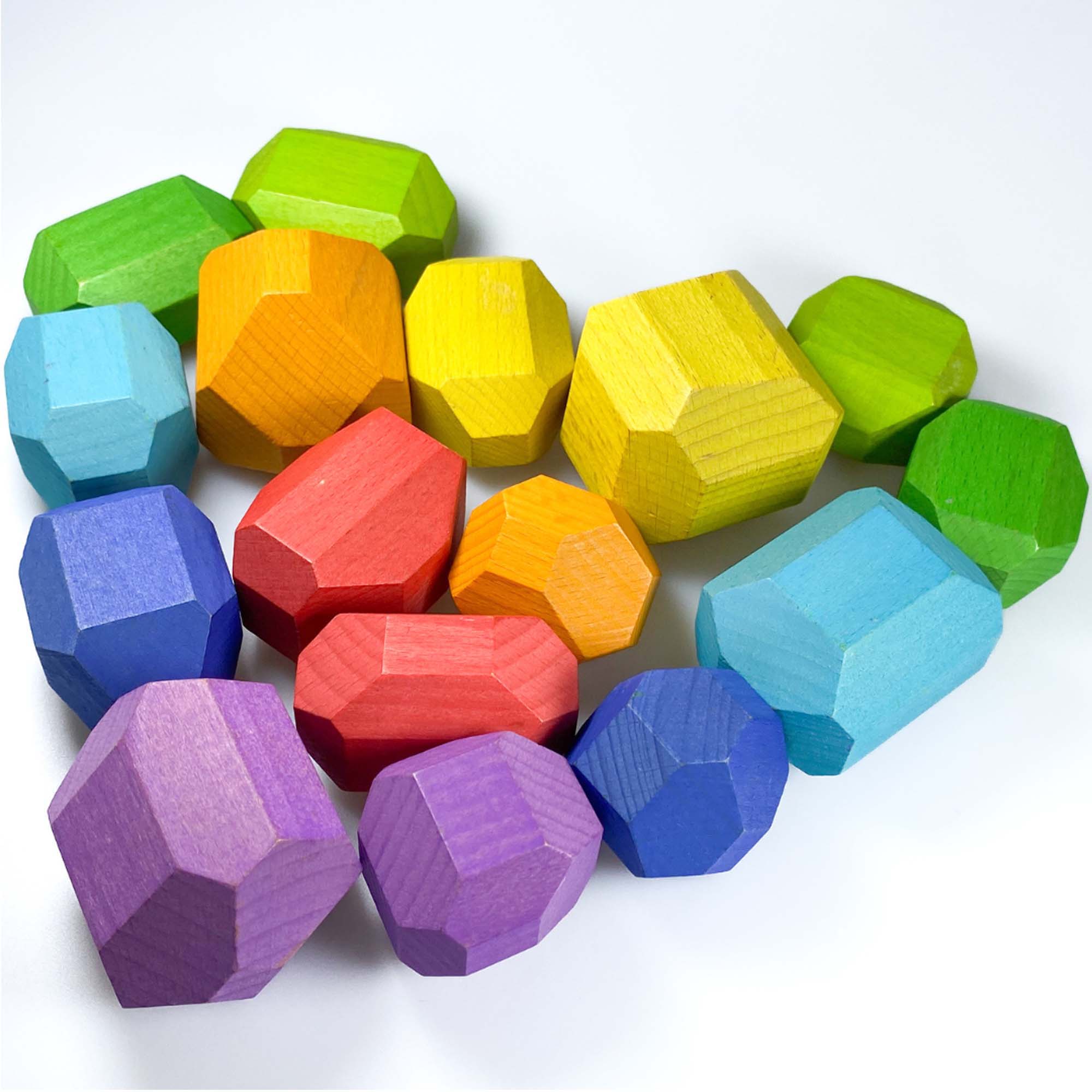 Alternative view of Extasticks Stackalino XL Wooden Balancing Stacking Rocks Set
