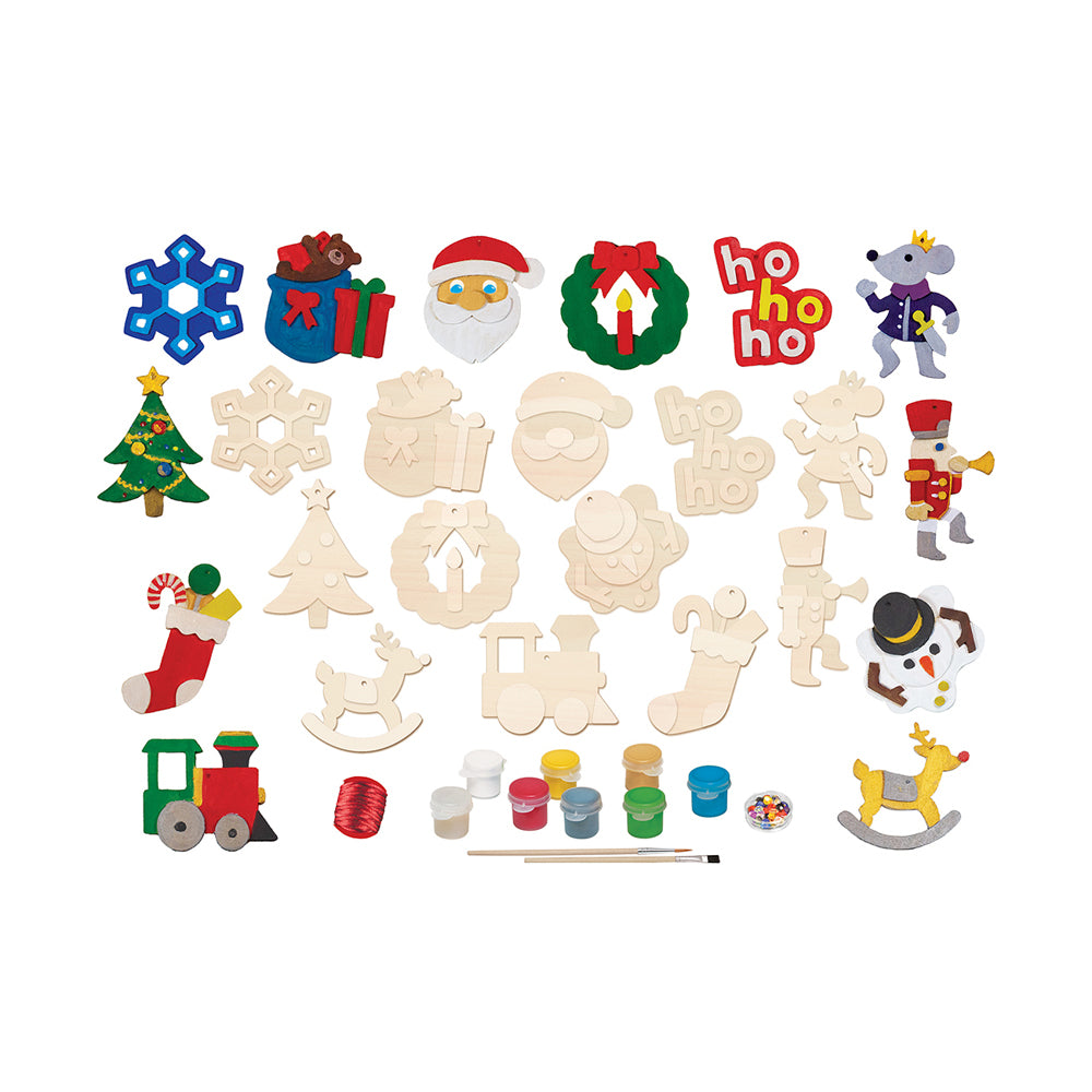 Masterpieces Works of Ahhh Holiday Wood Ornaments Painting Kit - Image 3