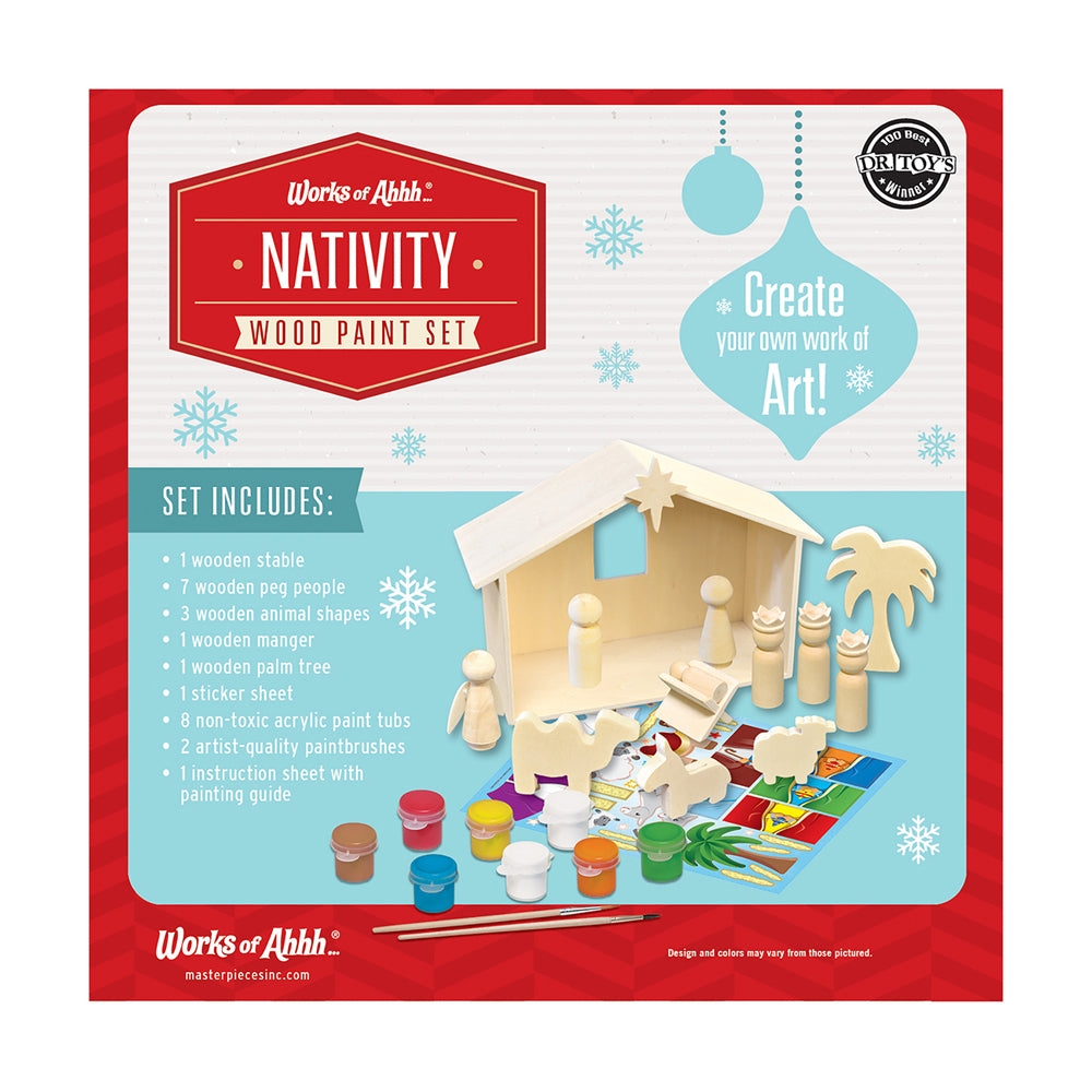 Masterpieces Works of Ahhh Nativity Wood Painting Kit - Image 2