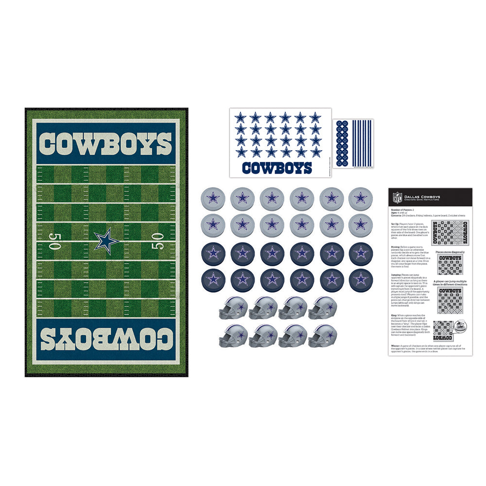 Alternative view of Dallas Cowboys NFL Checkers Game Set by Masterpieces