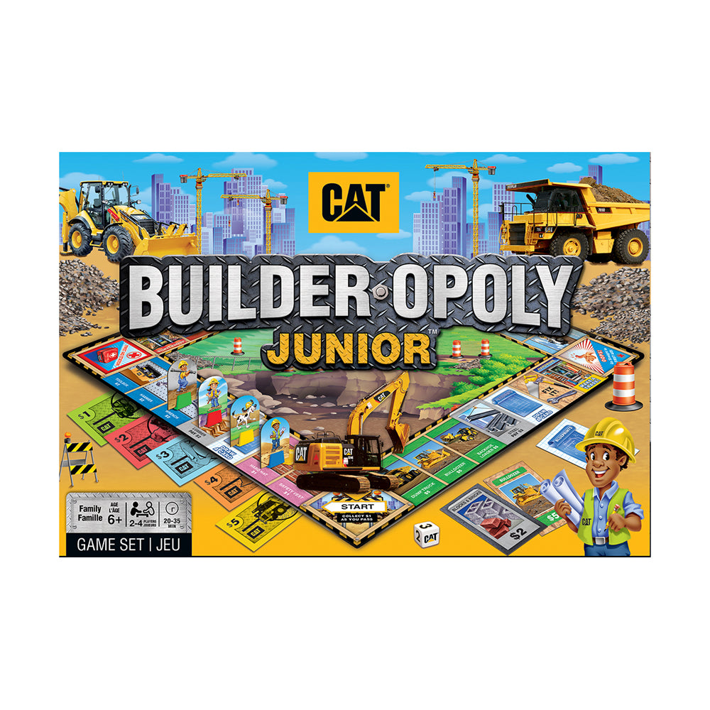 Alternative view of Caterpillar Builder Opoly Junior Board Game
