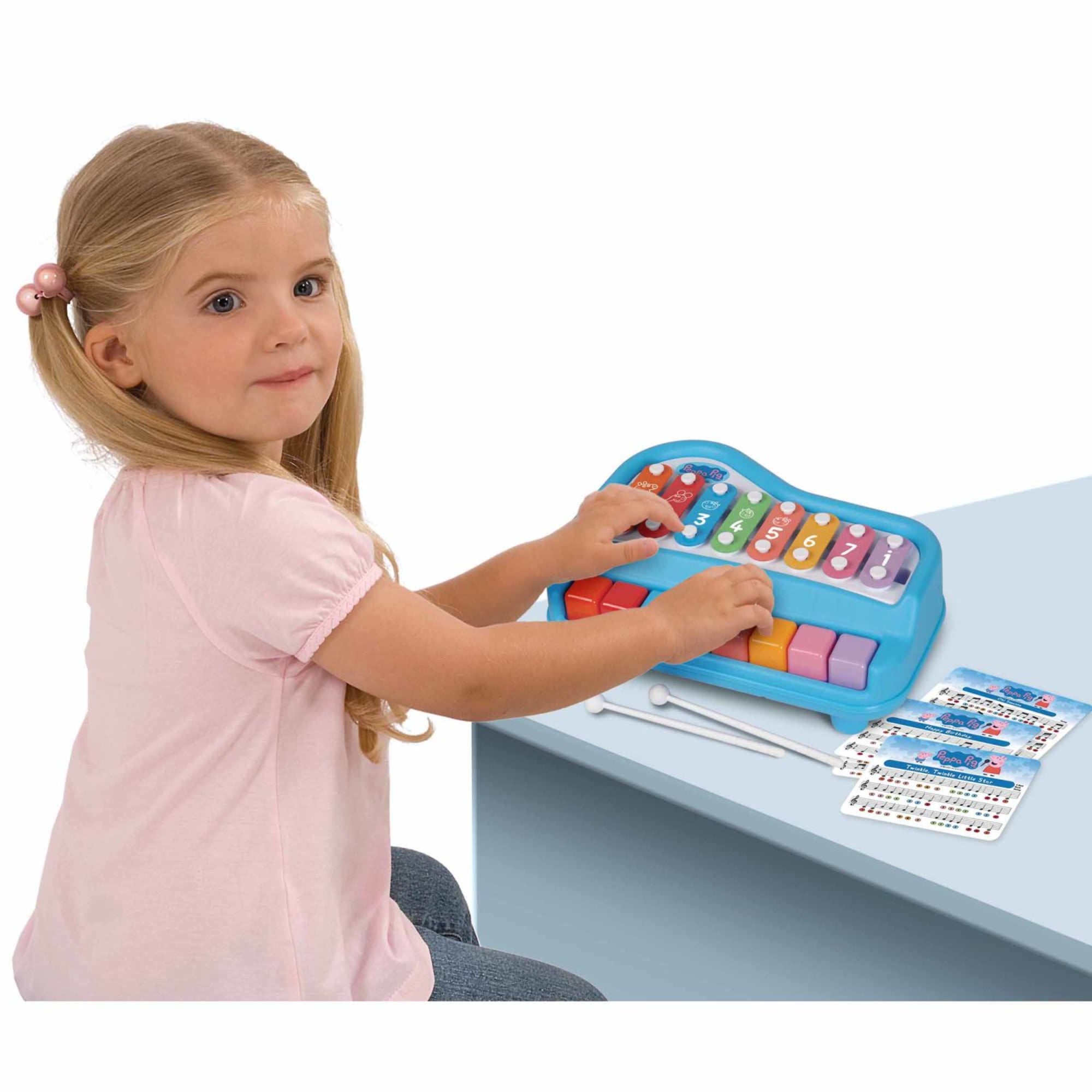 Peppa Pig 2-in-1 Play Along Piano & Xylophone Musical Toy - Image 3