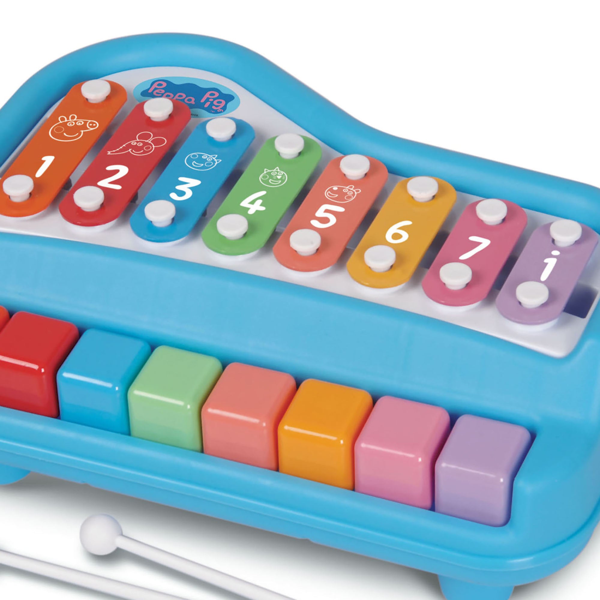 Peppa Pig 2-in-1 Play Along Piano & Xylophone Musical Toy - Image 4