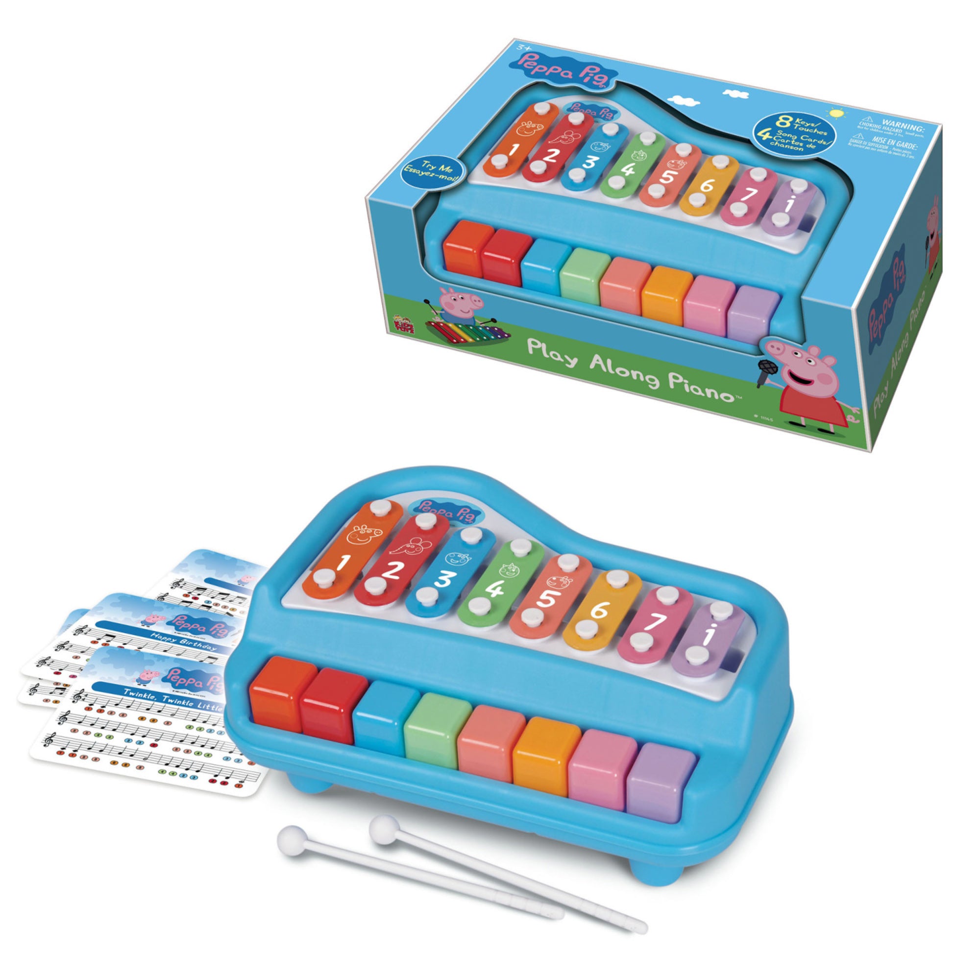 Peppa Pig 2-in-1 Play Along Piano & Xylophone Musical Toy - Image 5