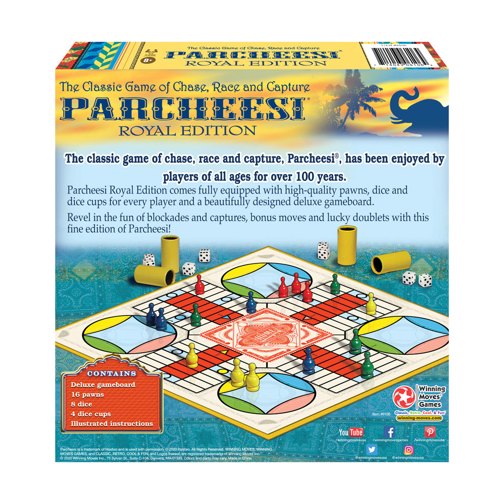 Parcheesi Royal Edition Classic Strategy Board Game - Image 3