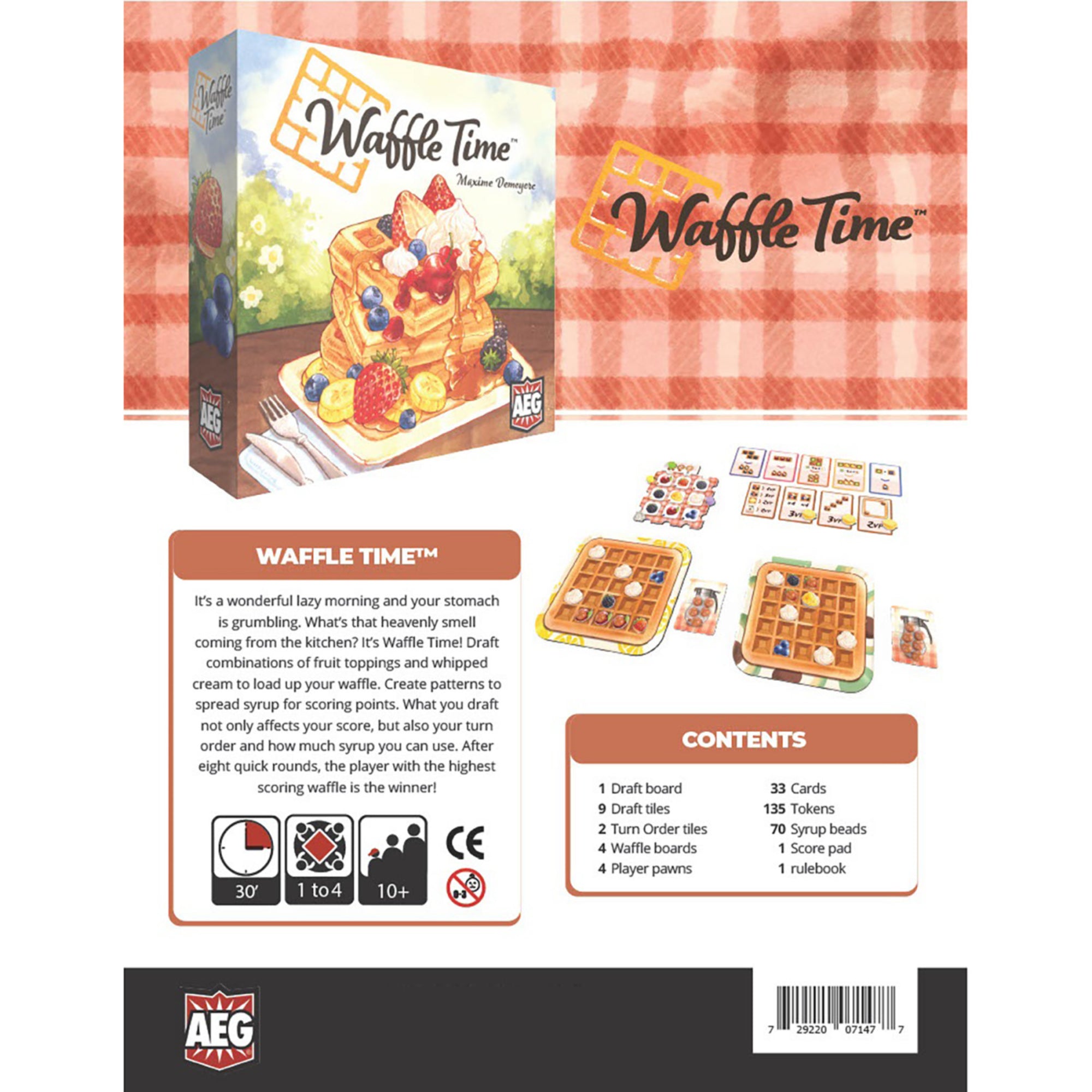 Waffle Time Family Tile Placement Strategy Game - Image 5
