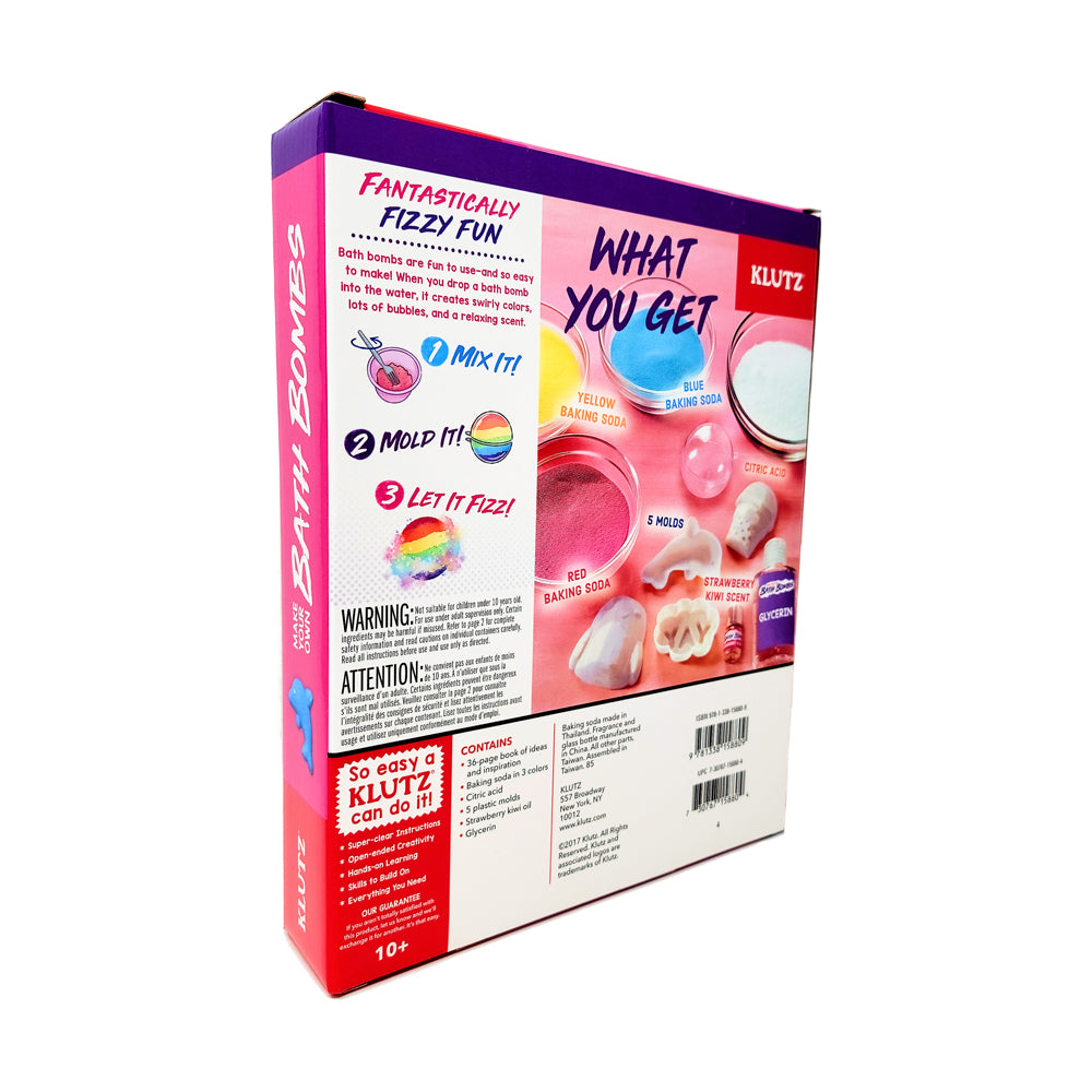 Klutz DIY Bath Bomb Creation Kit - Colorful Fizzing Bath Bombs - Image 3