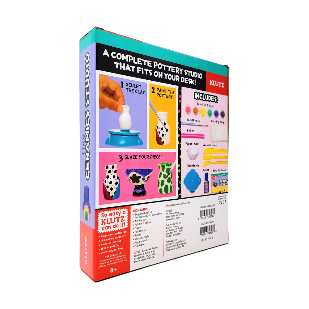 Alternative view of Klutz Tiny Ceramics Studio Craft Kit for Kids
