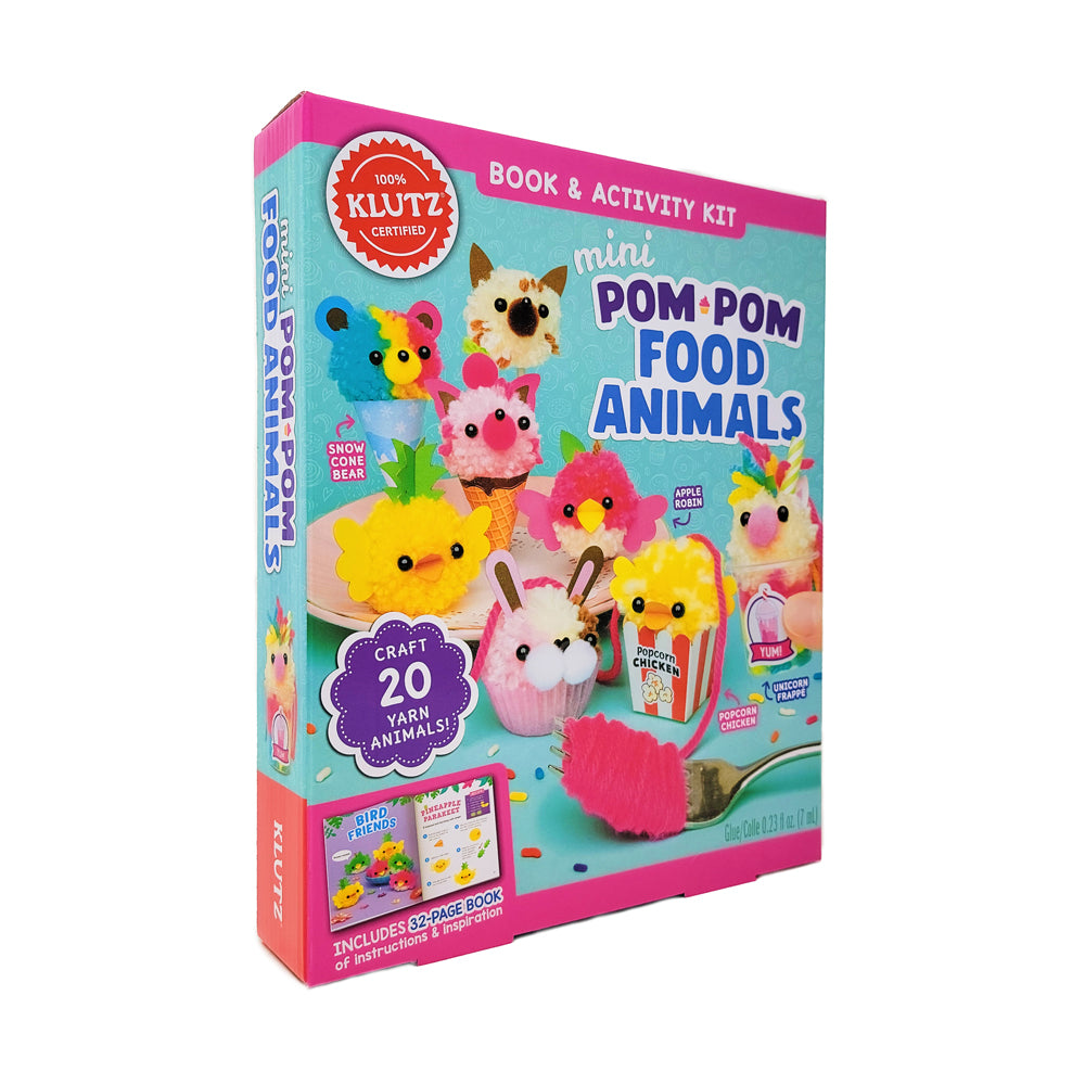 Klutz Mini Pom-Pom Food Animals Craft Kit - Image 2