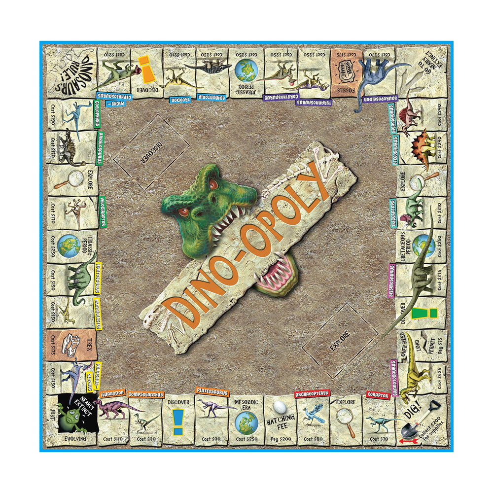 Dino-opoly Prehistoric Dinosaur-Themed Board Game - Image 3