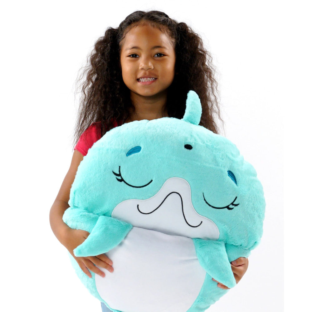 Happy Nappers Dolphin Disco 54 inch Plush Pillow & Sleepy Sack - Medium - Image 6