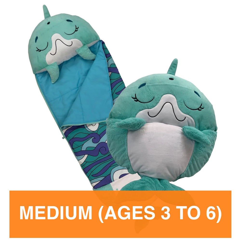 Happy Nappers Dolphin Disco 54 inch Plush Pillow & Sleepy Sack - Medium - Image 7