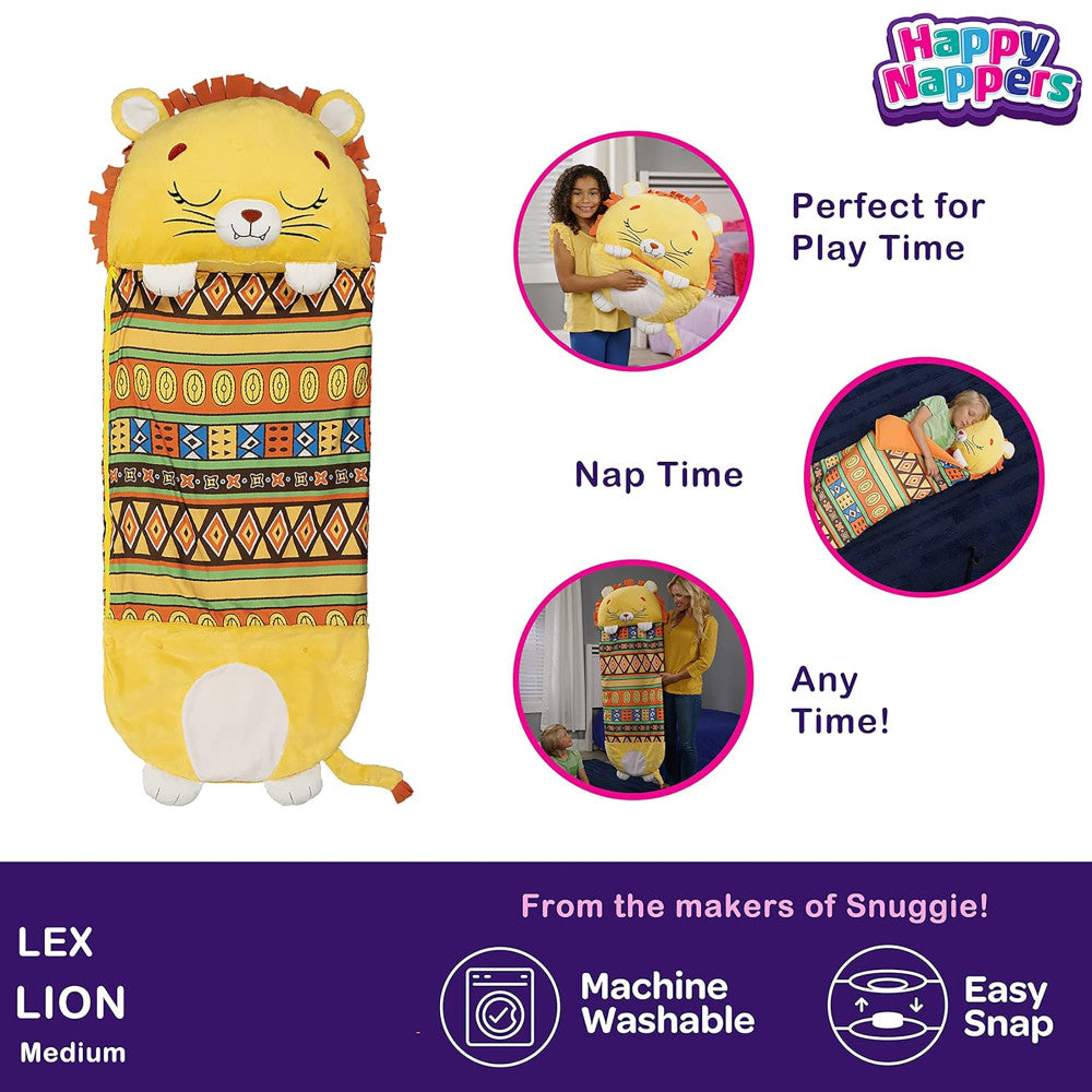 Happy Nappers Lion Lex 54 inch Plush Pillow & Sleepy Sack - Kids 3+ - Image 4