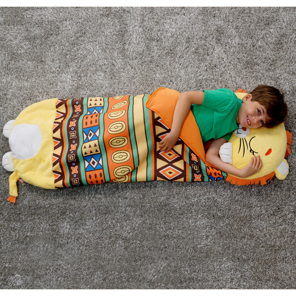 Happy Nappers Lion Lex 54 inch Plush Pillow & Sleepy Sack - Kids 3+ - Image 6