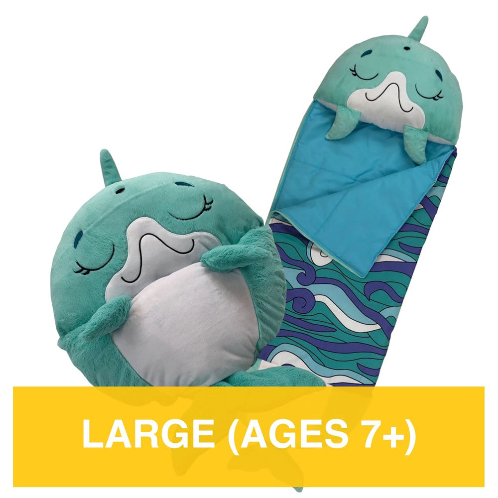 Happy Nappers Large Dolphin Disco 66 inch Pillow & Sleepy Sack - Kids 7+ - Image 6