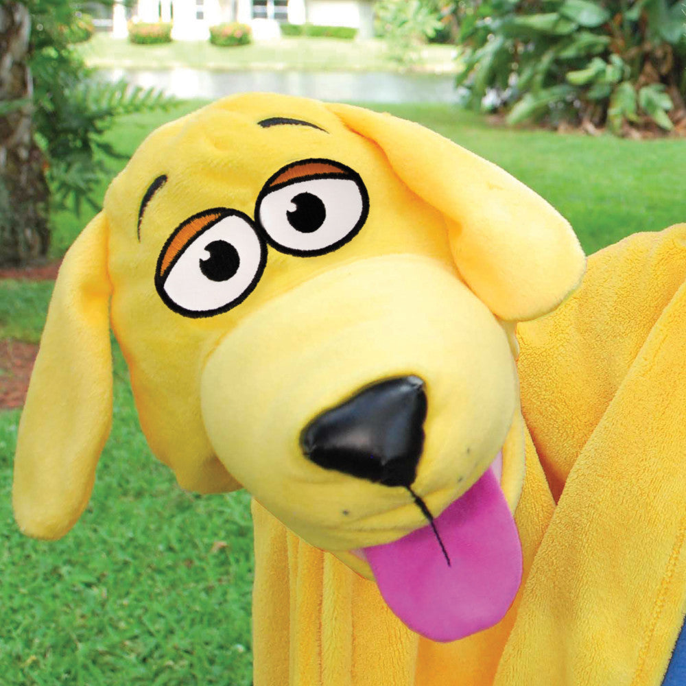 Cuddleuppets Playful Yellow Dog - 2-In-1 Plush Puppet & Blanket - Image 5