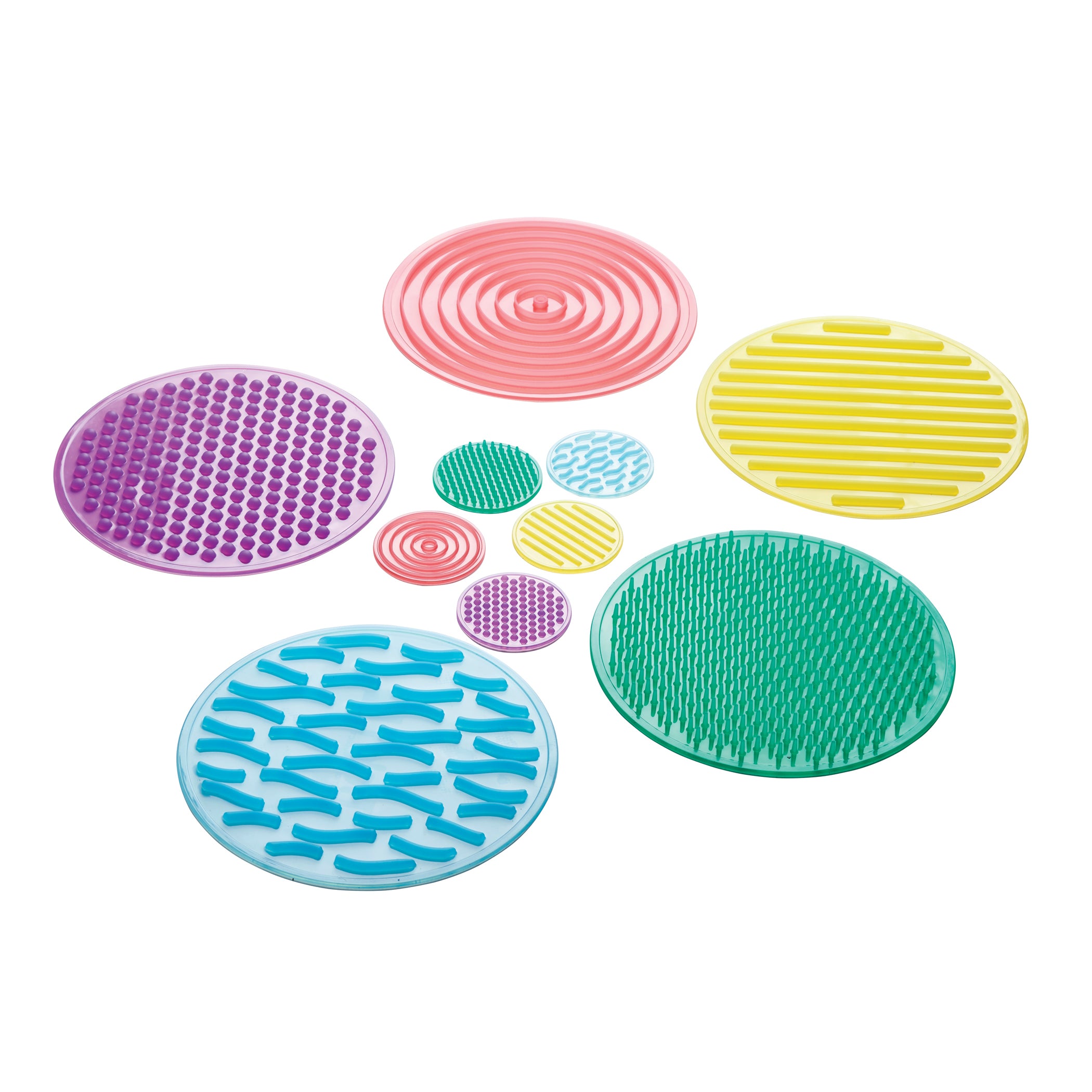 Alternative view of TickiT SiliShapes Sensory Circles - 10 Piece Tactile Texture Set