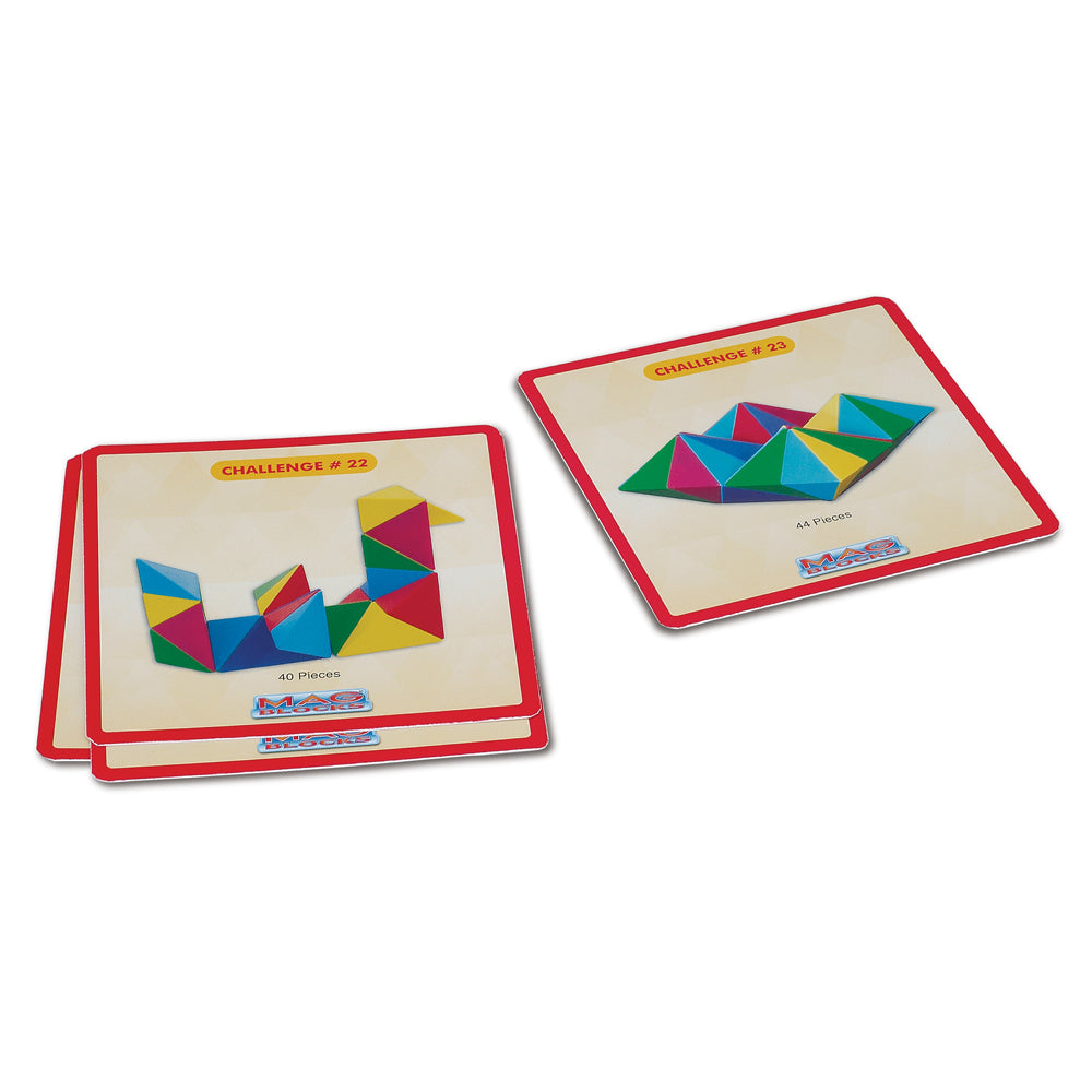Alternative view of Popular Playthings Mag Blocks 48-Piece Magnetic Pyramid Set